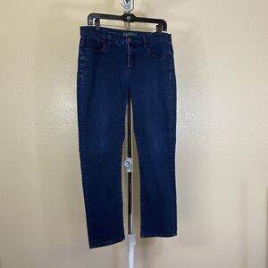 Lauren Jean Co. Ralph Lauren Women's Size 10 Dark Straight Leg High Rise Jeans